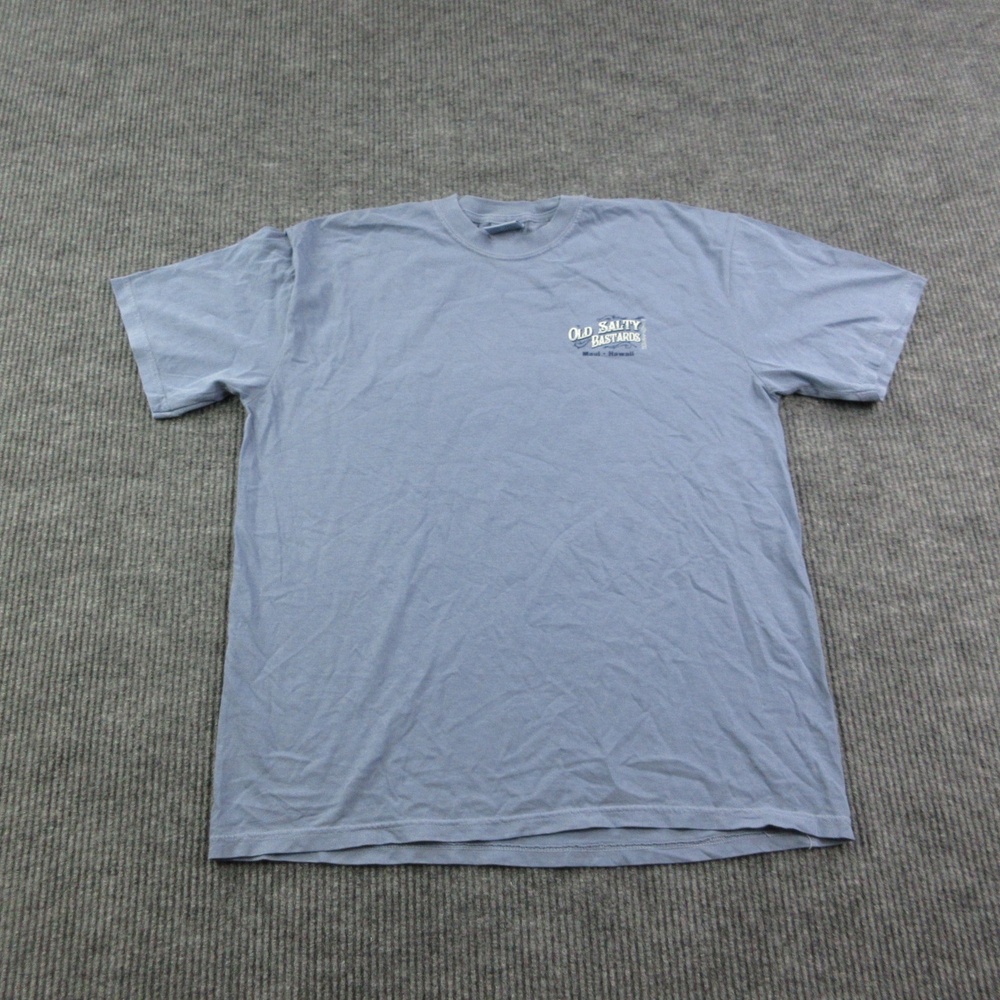 Old Salty Bastards Maui Hawaii Shirt Mens XL Blue Comfort Colors Graphic Tee